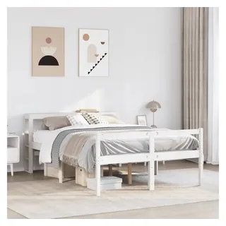 vidaXL Seniorenbett 120 x 190 cm Weiß