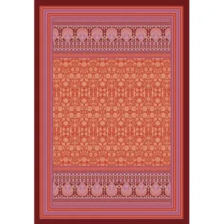 Bassetti Plaid, Rot, Textil, Ornament, 135x190 cm, Schlaftextilien, Bettwäsche, Tagesdecken