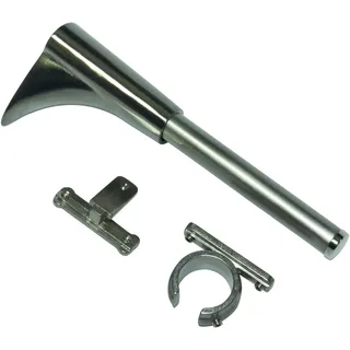 GARDINIA Universalträger 1-und 2-Lauf Ø 16 mm 15 cm Edelstahl-Optik