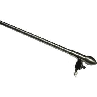 Gardinia Klemmstange Press&Go Ø 9/12 mm Edelstahl-Optik, Metall, 50-80 cm, Edelstahl Optik, 10010928