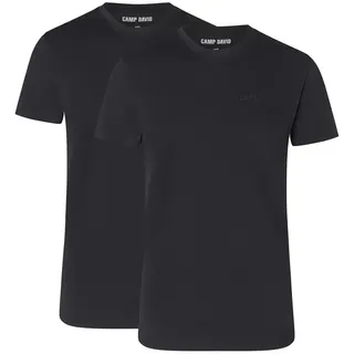 Camp David Crew Neck T-Shirt schwarz L
