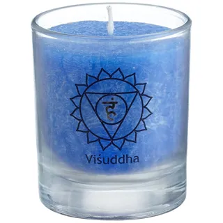Palm Light Visuddha-Chakra Kerze, Blau, 4er Pack
