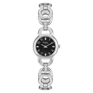 BREIL Uhr DAMEN,  Sammlung ALYA, Quarzwerk , Automatisches Uhrwerk 30 Meter, Geschenkideen für Frau - Schwarz
