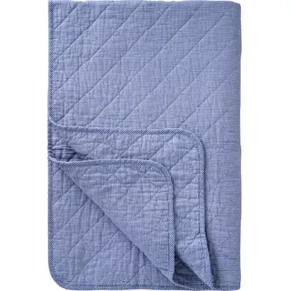 IB Laursen Quilt gestreift, 180 x 130 cm, dunkelblau