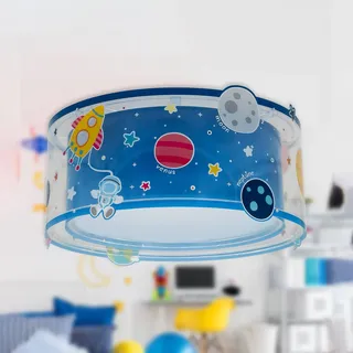 Dalber Deckenlampe PLANETS, dimmbar, blau, für Kinderzimmer, Kunststoff, Deckenlampe - 33 cm - 33 cm - 16.5 cm