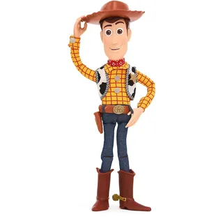Disney Store Official - Pixars Toy Story - Sheriff Woody - Interaktive sprechende Actionfigur - 39 cm/15" - Cowboy-Puppe mit Zugband - Über 15 englische Sätze - Ab 3 Jahren