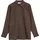 Oversize Hemdbluse aus Lyocell-Leinem-Mix Braun 38