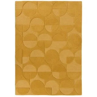 KADIMA DESIGN Deben Noah Wollteppich 160 x 230 cm Senfgelb