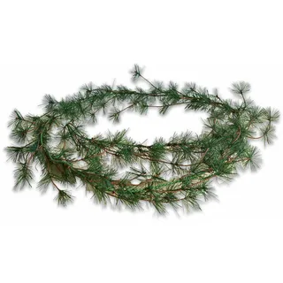 Loberon Girlande 2er Set Bohicon, grün | Weihnachten, Schöne, grüne Girlanden, Echt wirkende Tannennadeln, Für stilvolle Dekoeffekte