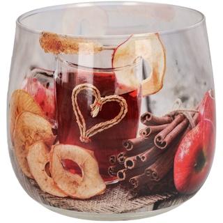KOTARBAU® Schmuckkerze Duftkerze im Glas mit Schmuck Cinnamon Apfel Brenndauer bis zu 28 Stunden Geschenke mit Angenehmer Aromatherapie Dekorations-Kerzen