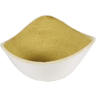 Churchill Stonecast -Triangle Bowl Schüssel- 26cl, Farbe wählbar (Mustard Seed Yellow)