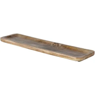 Boltze Deko-Tablett Lamira Mangoholz Länge ca. 66 cm rechteckig