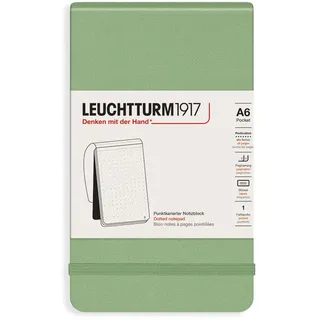 Leuchtturm1917 Notizbuch A6 dotted Salbeigrün
