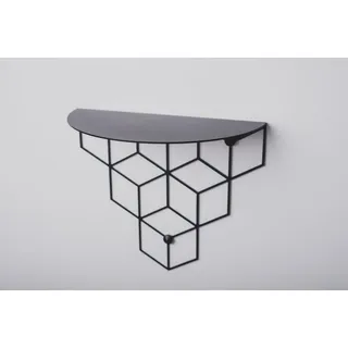 moebel-direkt-online Wandboard Stiga, Design-Konsole aus Eisen, pulverbeschichtet, 3 Farbvarianten, aus Metall schwarz