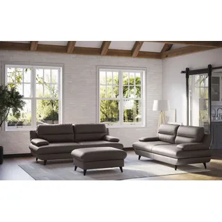 Cotta Couch Leder 3-Sitzer Braun