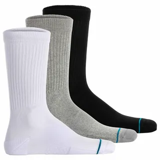 Stance Icon 3 Paare Schwarz/Grau/Weiß 35-37