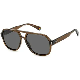 POLAROID Brille PLD 6193/S Größe 57-14 mm Braun polarisiert - 57-14