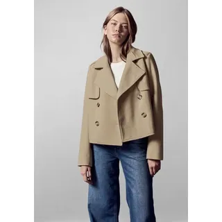 street one studio Damen F101160 Kurzer Trenchcoat, Rich Sand, 44 - 44