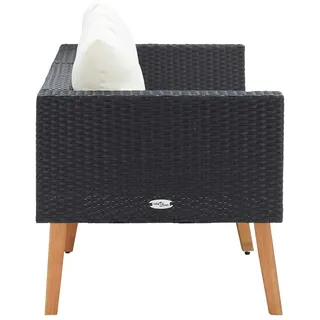 vidaXL Loungesofa schwarz 310216