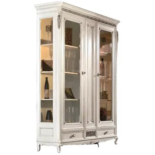 Xlmoebel Vitrine Italienisches Designer-Sideboard aus Holz mit Vitrine (1-St., Vitrine) Hergestellt in Europa weiß