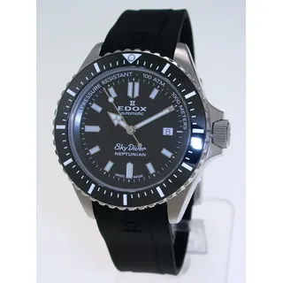 Edox Sky Diver Neptunian Automatik 100 ATM / 1000 m. Taucheruhr 80120-3NCA-NIN