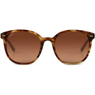 Kapten & Son Sonnenbrille Nairobi Havana Tortoise Brown | Sonnenbrille Damen & Herren Braun mit Sonnen- und UV-Schutz | Stylische, runde Gläserform | Unisex Sunglasses