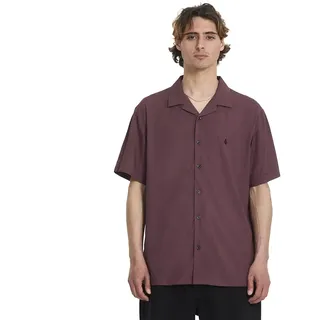 Volcom Single Stone Kurzarmhemd Lila S