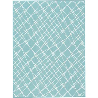 Pergamon, Teppich, In- und Outdoor Teppich Beidseitig Cape Cod Streifen (140 x 80 cm)
