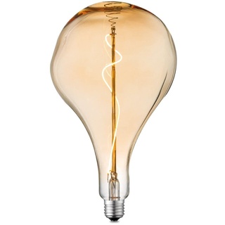 Home Sweet Home Edison Vintage E27 | LED-Filament-Leuchtmittel Flex | Blown LED-Lampe | Ambra | Dimmbar | 3W 180lm 2200K | warmweißes Licht | für E27-Fassungen