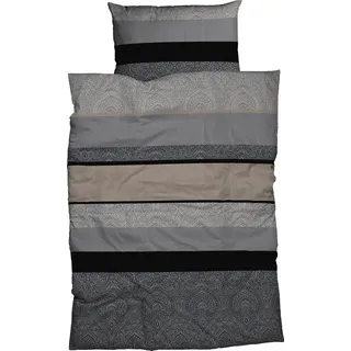 Casatex Dami Paisley Schwarz 135 x 200 cm + 80 x 80 cm