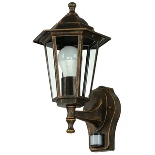 Licht-Erlebnisse Außen-Wandleuchte PARIS, ohne Leuchtmittel, Außen Wandlampe mit Bewegungsmelder Sensor Hof Garten Lampe bunt