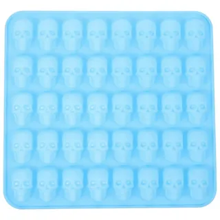 Kreative Keksform, Totenkopf-fondantform, Totenkopf-form Für Halloween-17.00x16.00x1.30cm-blue