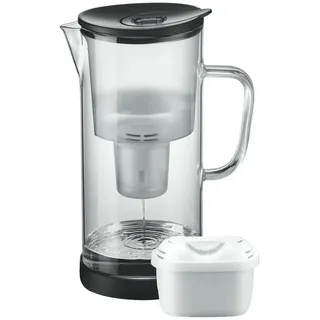 SILBERTHAL Wasserfilterkanne Schwarz/Transparent 2,7L