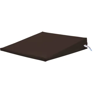 Sport-Tec Sitzkeilkissen VB 120 Sitzkissen Orthopädisch Keilkissen mit Kunstlederbezug, Auto Sitz Kissen, Büro Sitz Kissen, Sitzkeil, Braun