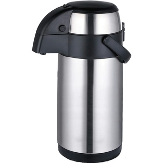 Michelino 3L Thermoskanne Doppelwandig Getränkespender Isolierkanne Kanne Kaffee Tee Teekanne