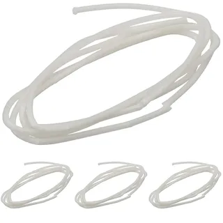 Glorex 6 8620 8 Kerzendocht gewachst, Flachdocht 90 cm lang, ideal für Gelkerzen, Wickelkerzen und Kerzenziehen, weiß, one Size (Packung mit 4)