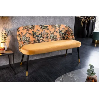 Riess-Ambiente Sitzbank PRÊT-À-PORTER gelb/schwarz 110 x 40 x 48 cm