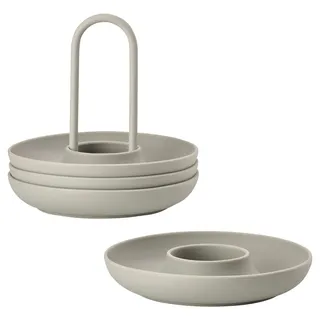 ZONE Denmark Eierbecher mit Halter, 4er-Set