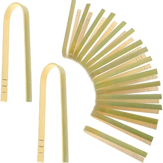 Bambuszange, Kleine Holzzange, Bambus-grillzange, Mini-bambuszange, Wiederverwendbare Küchenzange Aus Holz Mit Rutschfester Nut Zum Grillen, Salatieren Und Braten
