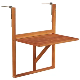 vidaXL Balkonhängetisch 64 x 44 x 80 cm Braun