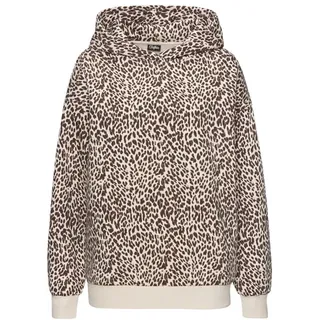 Buffalo Kapuzenpullover Leo-Optik Beige 32/34