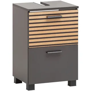 Schildmeyer Waschbeckenunterschrank Katta 2 Auszüge 40,2 x 60,8 x 35 cm Braun