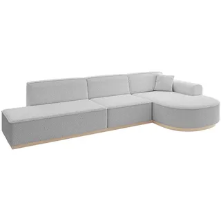 altdecor Ecksofa Ottomane Rechts ARRIO-L2 - 328x171x83 cm Hellgrau