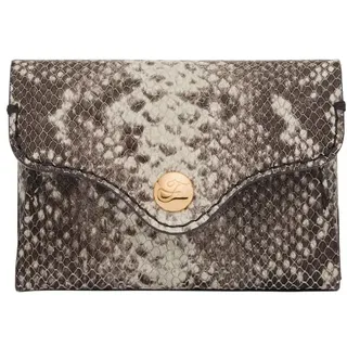 Fossil Brieftasche für Damen – Kartenmäppchen Heritage geprägt Leder Python-Optik, SL8283874 – 9,8 cm L x 1,3 cm B x 7 cm H - 9.8 cm L x 1.3 cm W x 7 cm H