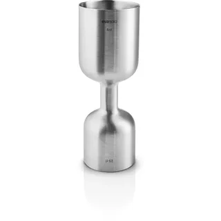 EVA SOLO | Liquid Lounge Cocktail-Messbecher | Für 2,5 cl und 5 cl. | Dänisches Design und Funktionalität | Gebürsteter Stahl