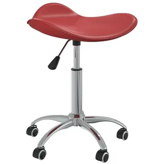 vidaXL Friseur Rollhocker Kunstleder 30 x 30 x 30 cm Rot