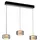 Rika 3-flg 71 x 15 schwarz Glas Metall dimmbar