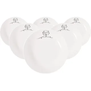 Villeroy & Boch Statement Lines Schale Family ø 18,7 cm 6-tlg. weiß