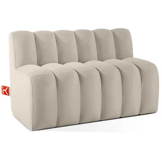 KONSIMO® Sofa CORDA Einzelsofa, Küchensofa, Polsterbank, Küchenbank, Breite: 120 cm, hergestellt in der EU, moderne Eleganz, ideal für Restaurantbereiche braun 123 cm x 78 cm x 71 cm