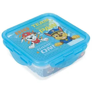 PAW PATROL Lunchbox Kinder – 500 ml Quadratischer Behälter für Snacks blau